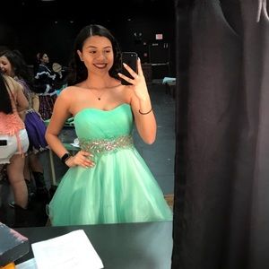 Prom or homecoming green dress